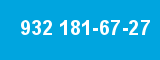 932 181-67-27 932 181-67-27